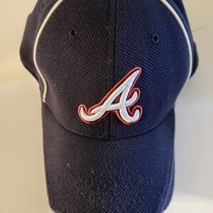 Atlanta Braves New Era 39THIRTY Official Batting Practice Navy Cap M/L